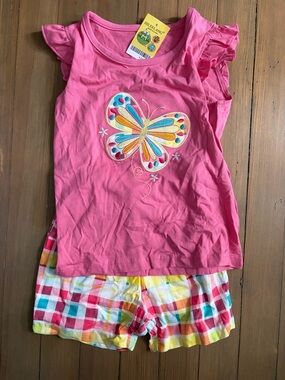 NWT SIZE 4T Girls' Pink Butterfly Set